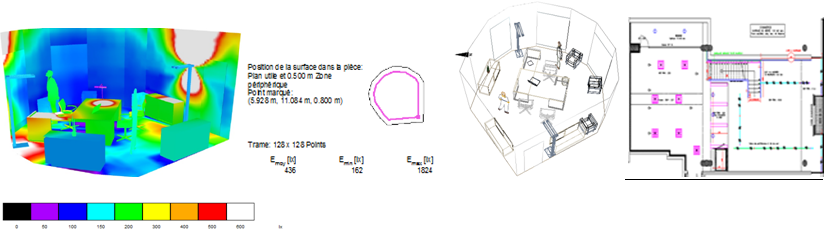 Note de calcul en éclairage intérieur